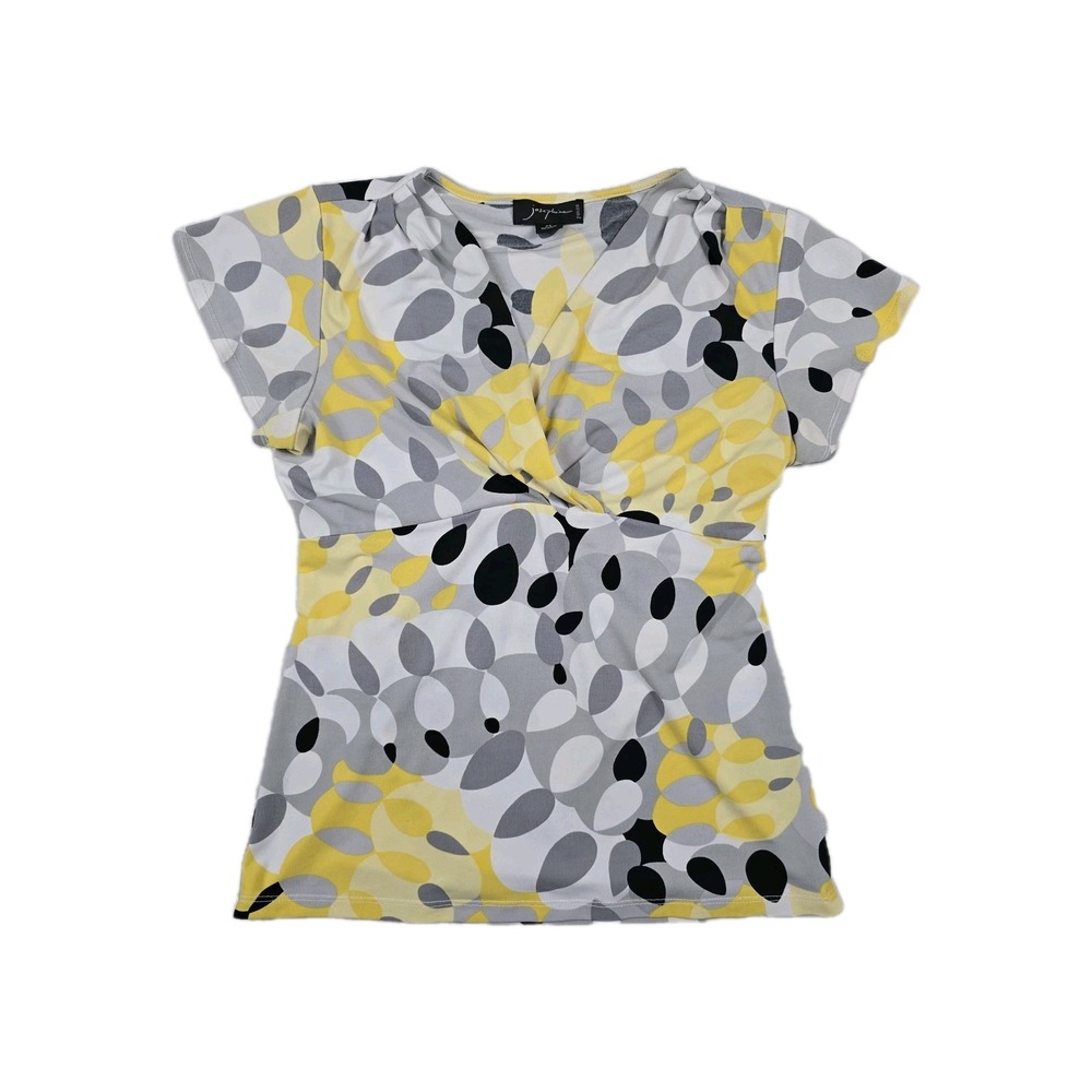 Josephine Petites‎ Women's Size Small PS Vintage Faux Wrap Geometric Shirt
